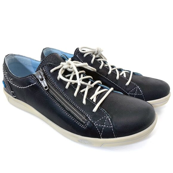 CLOUD Footwear Aika Women’s Leather Sneaker Blue Brushed Sole Size EU 37 - NEW - Picture 1 of 11